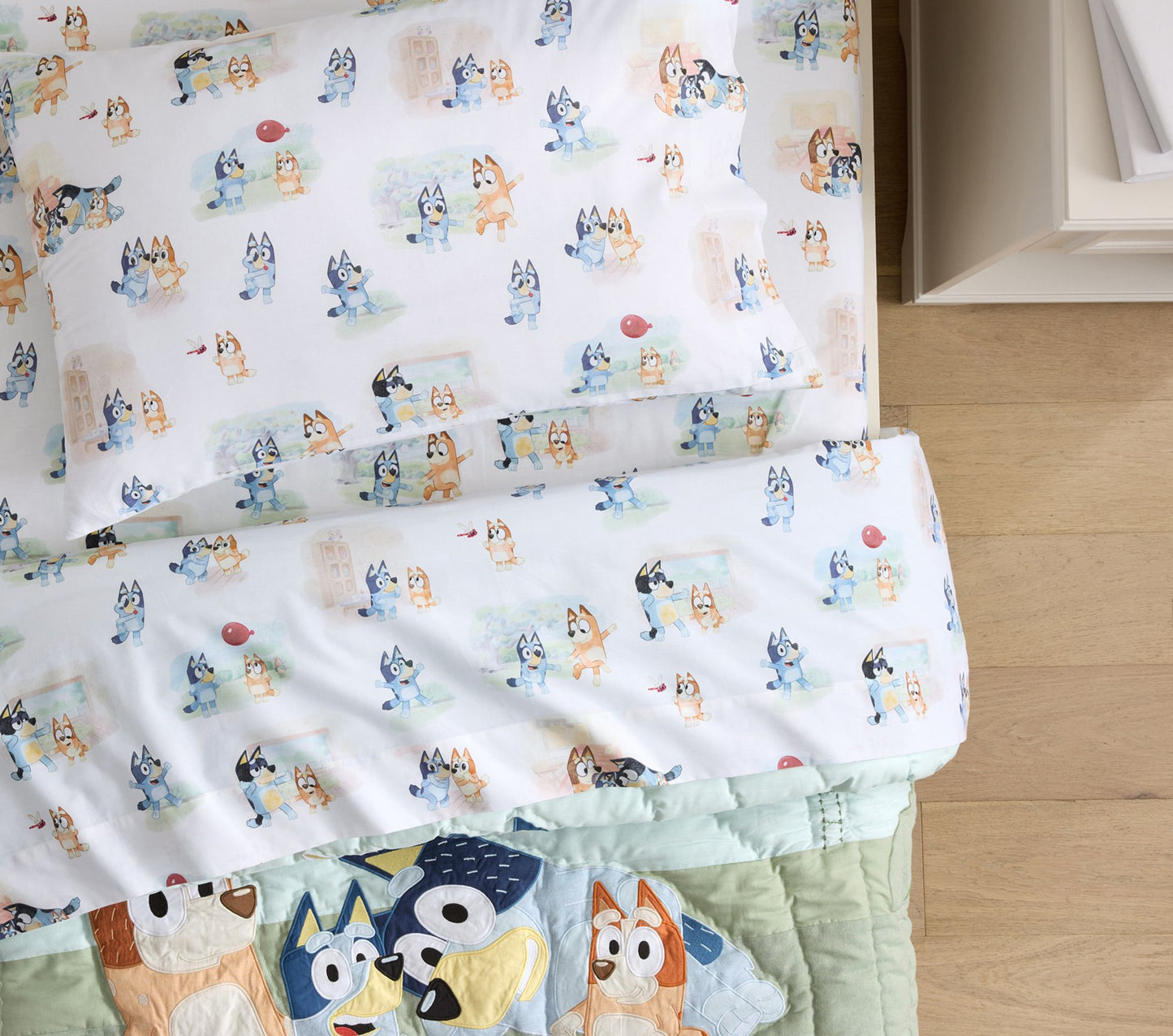 (Pre-Order) Pottery Barn Kids Bluey Organic Sheet Set