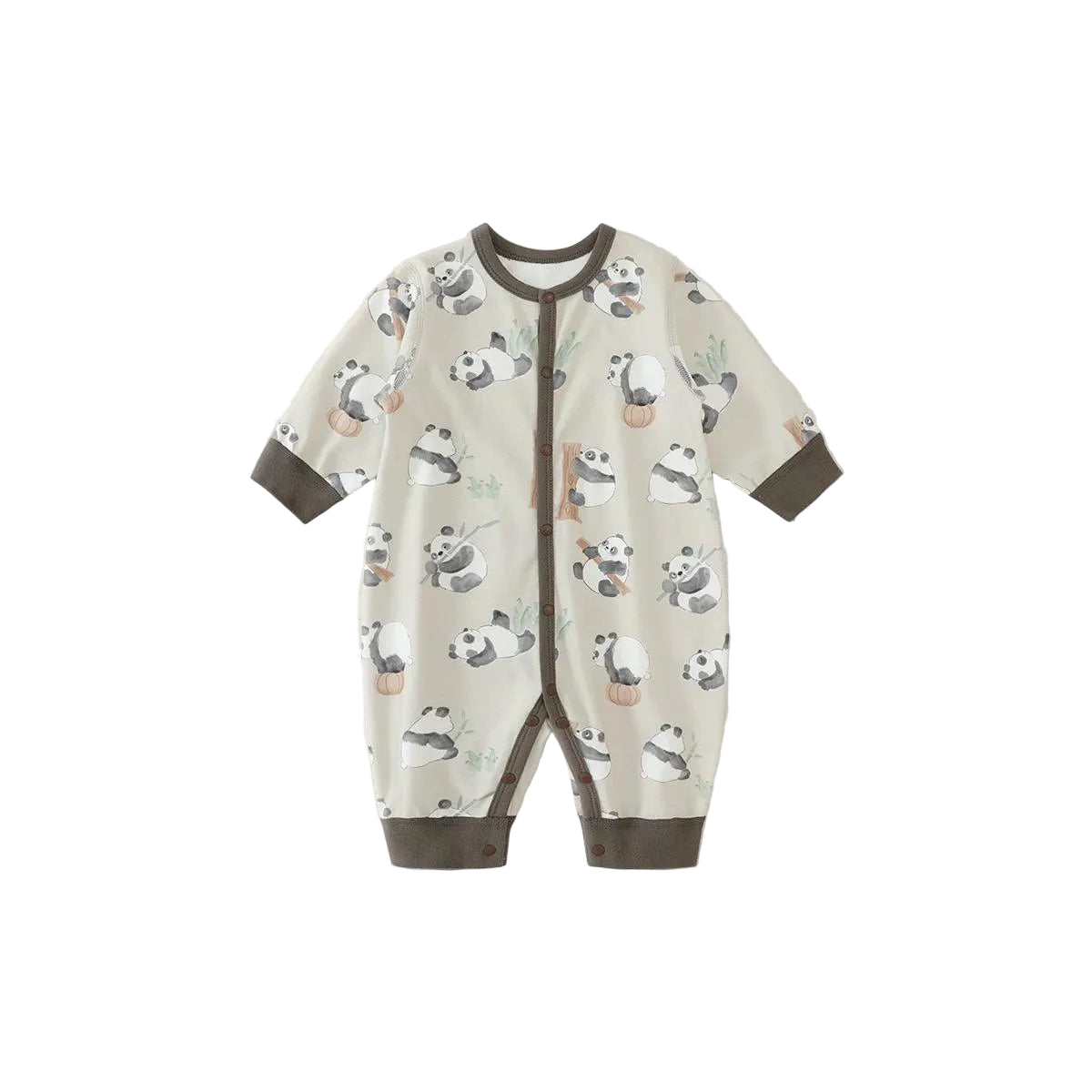 (Pre-Order) Han Gong Fu Zen Panda Long-Sleeve Romper
