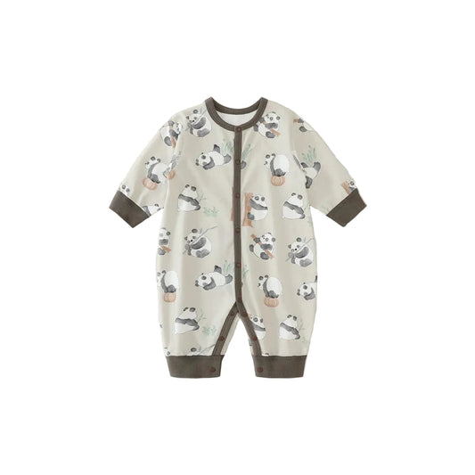 (Pre-Order) Han Gong Fu Zen Panda Long-Sleeve Romper