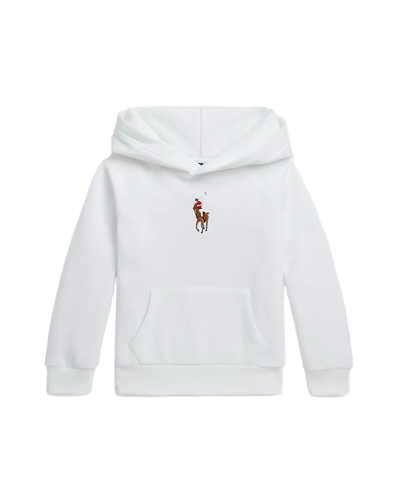 (Pre-Order) Ralph Lauren Big Pony Fleece Hoodie White