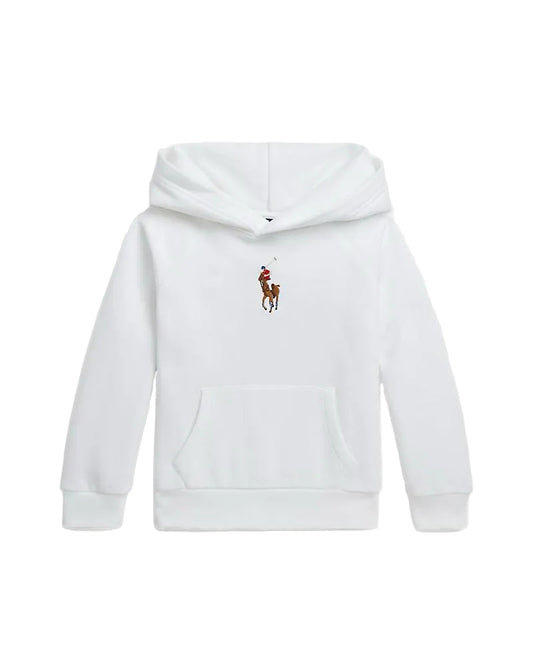 (Pre-Order) Ralph Lauren Big Pony Fleece Hoodie White