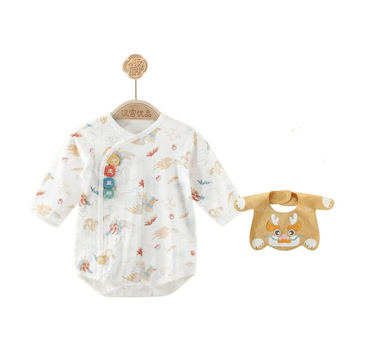(Pre-Order) Han Gong Fu The Majestic Dragon & Phoenix Bib Set