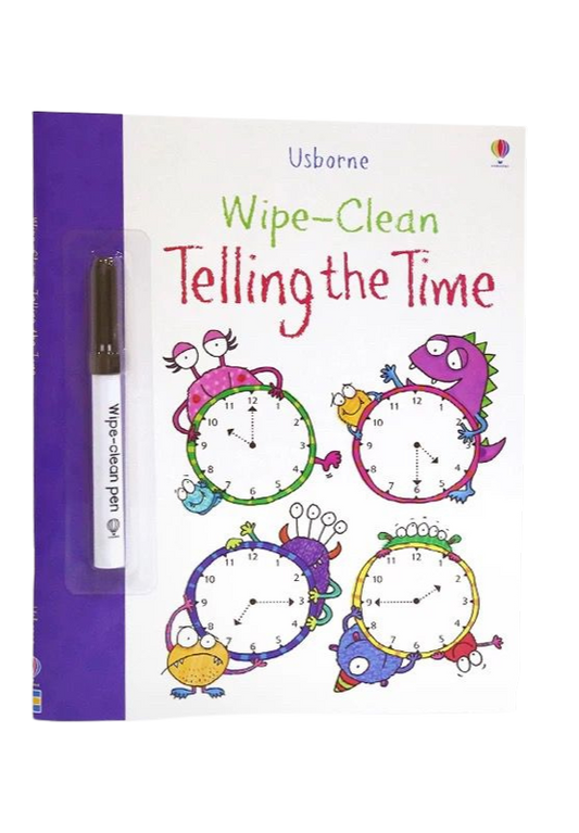(Pre-Order) Usborne Wipe-Clean Telling the Time