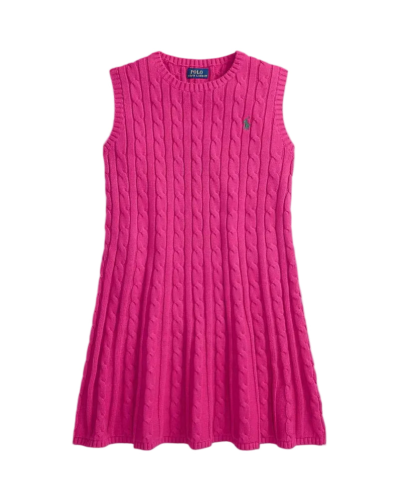 (Pre-Order) Ralph Lauren Cable-Knit Cotton Sleeveless Dress