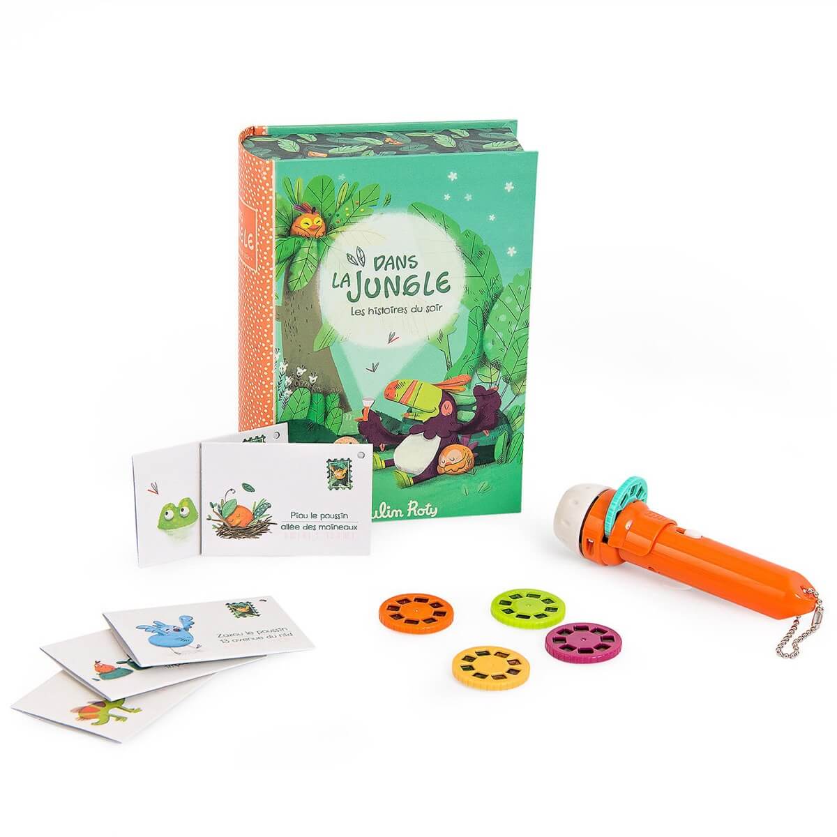 (Pre-Order) Moulin Roty In the Jungle Storybook torch set