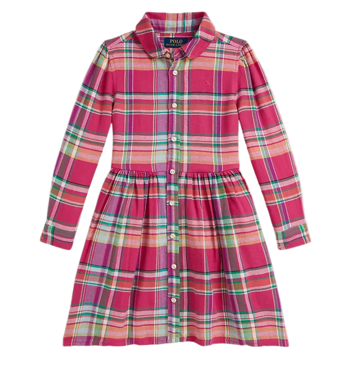 (Pre-Order) Ralph Lauren Plaid Cotton Twill Shirtdress