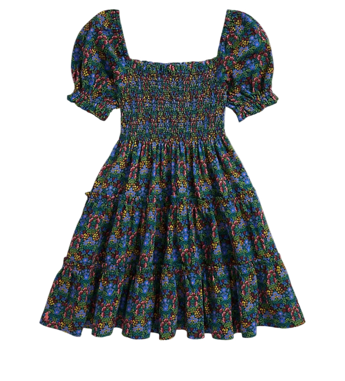(Pre-Order) Ralph Lauren Floral Smocked Cotton Jersey Dress