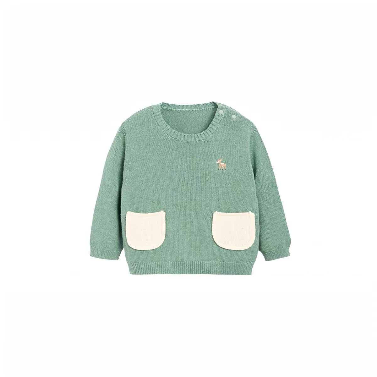 (Pre-Order) White Wheat Wool Sweater