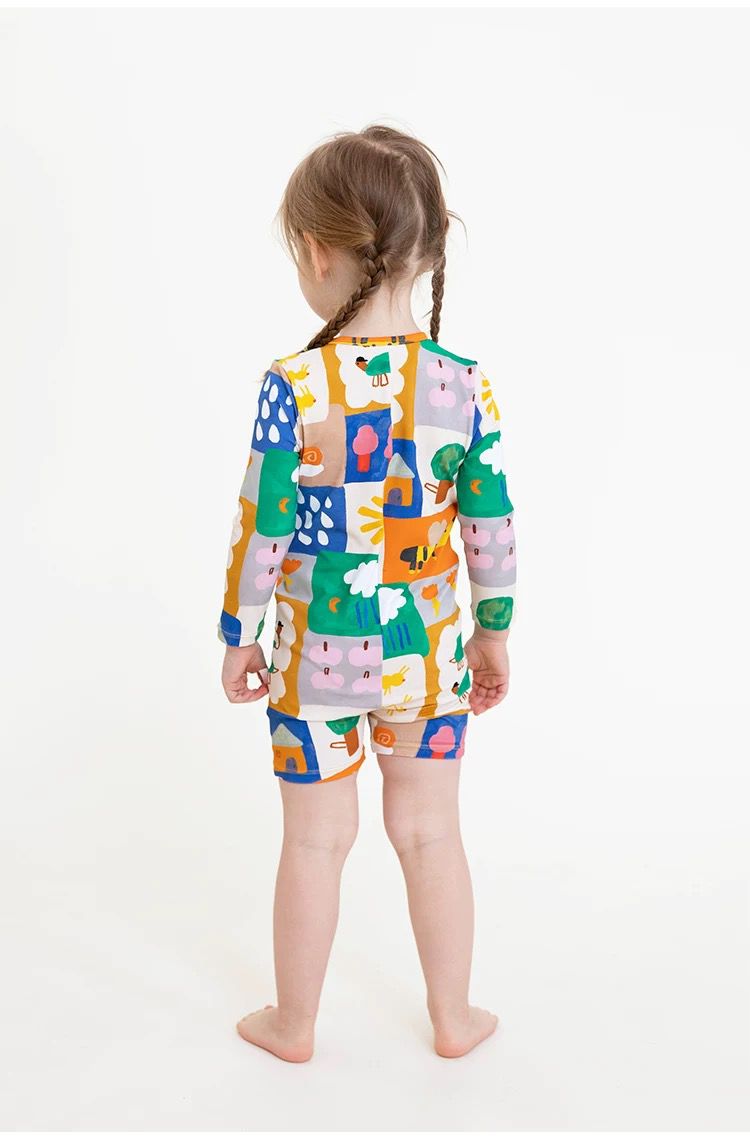 Rice & Sky Bee Longsleeve Simsuit