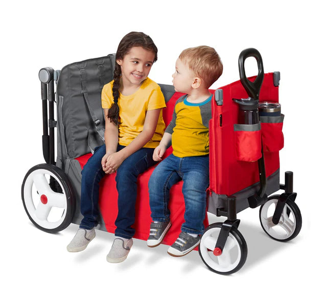 (PRE-ORDER) RADIO FLYER Discovery Stroll 'N Wagon With Dual Canopies