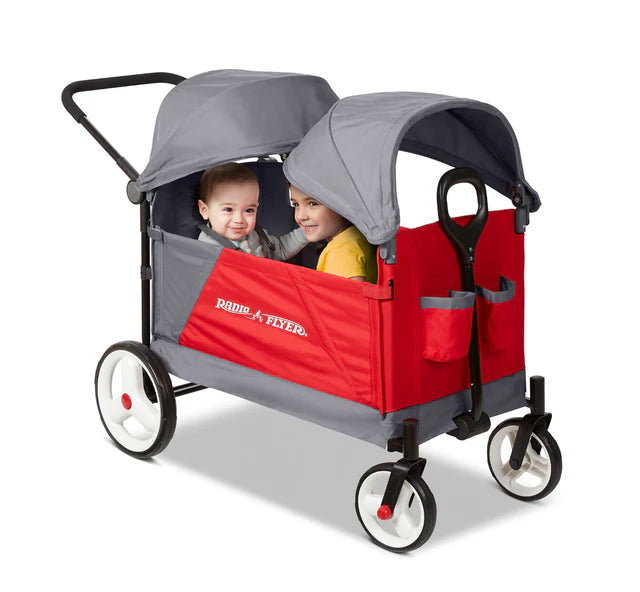 (PRE-ORDER) RADIO FLYER Discovery Stroll 'N Wagon With Dual Canopies