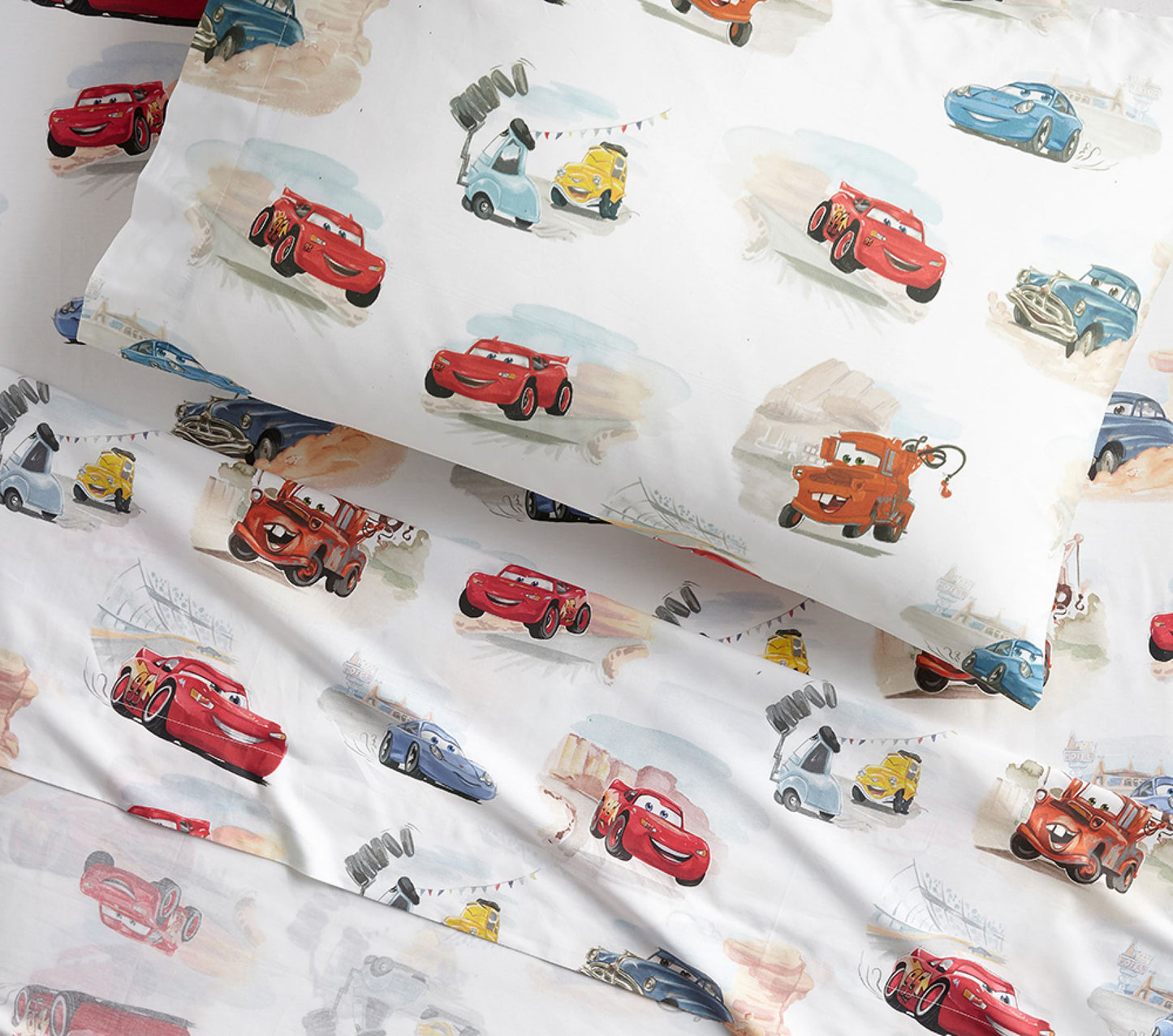 (Pre-Order) Pottery Barn Kids Disney and Pixar Cars Organic Sheet Set & Pillowcases