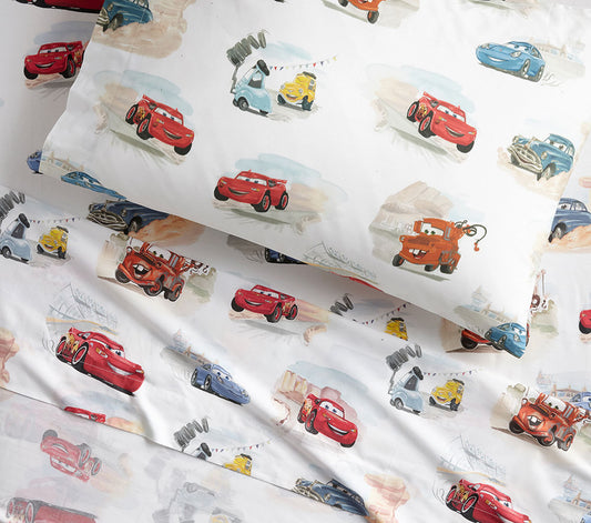 (Pre-Order) Pottery Barn Kids Disney and Pixar Cars Organic Sheet Set & Pillowcases