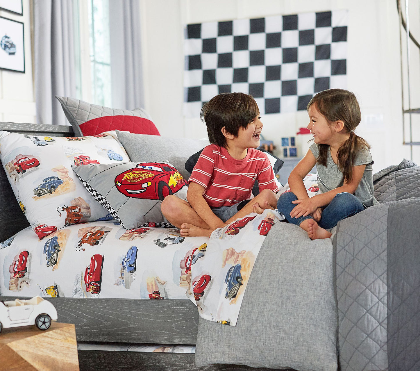 (Pre-Order) Pottery Barn Kids Disney and Pixar Cars Organic Sheet Set & Pillowcases