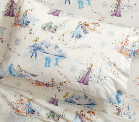 (Pre-Order) Pottery Barn Kids Disney Frozen Enchanted Forest Organic Sheet Set