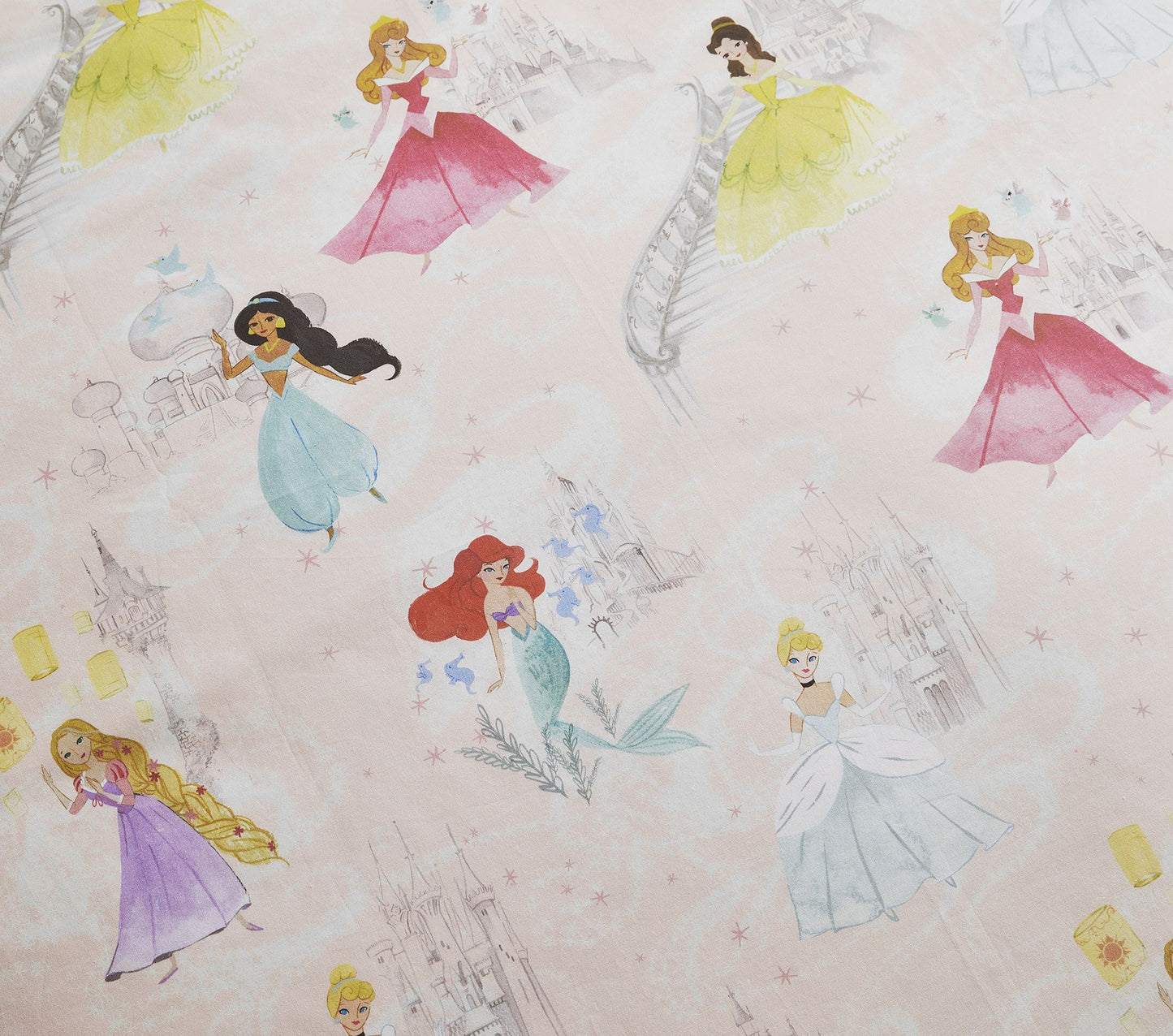 (Pre-Order) Pottery Barn Kids Disney Princess Castles Organic Duvet Cover & Shams