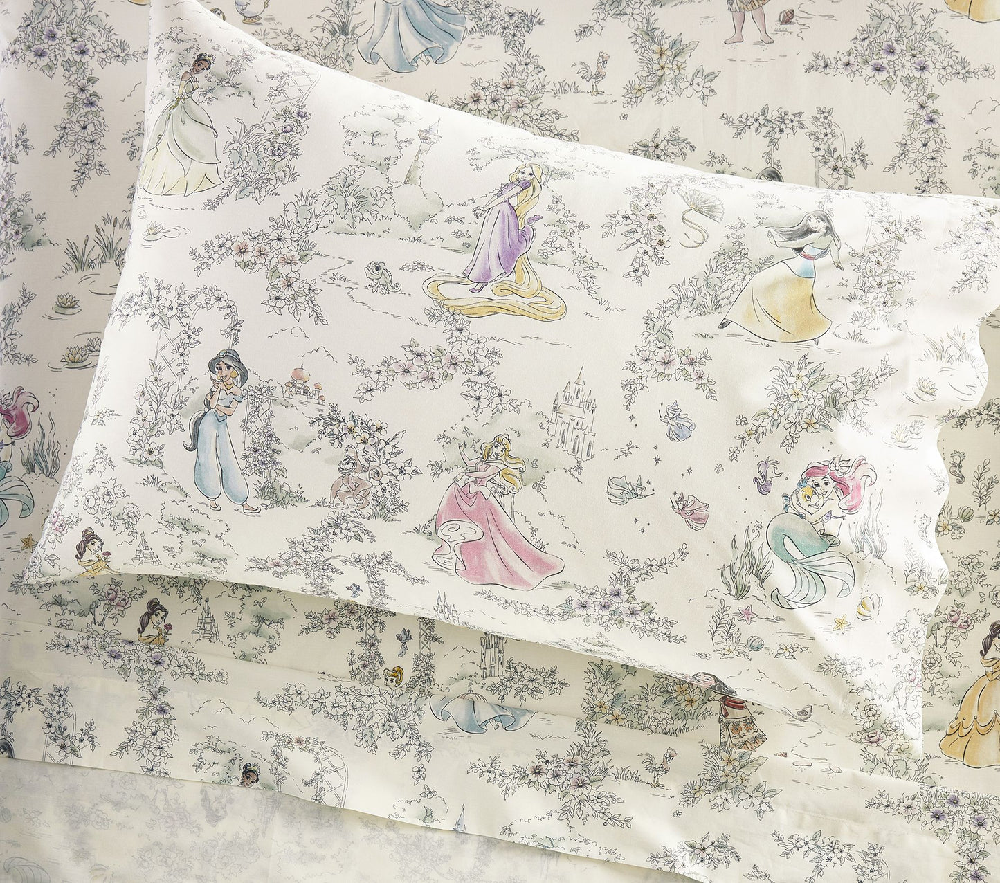 (Pre-Order) Pottery Barn Kids Disney Princess Heritage Organic Sheet Set