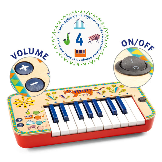 Djeco Animambo Synthesizer - Keyboard for Kids
