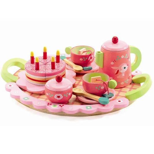 (Pre-Order) Djeco Role Play Lilli Rose Tea Set