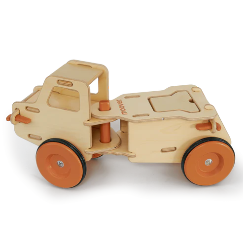 (PRE-ORDER) MOOVER Dump truck Brown + Natural