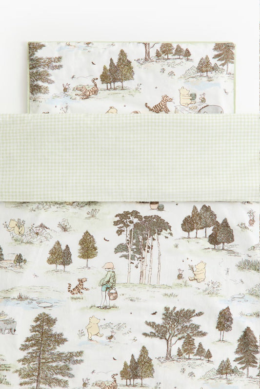 (Pre-Order) H&M Home Winnie the Pooh Duvet Cover Set Brown