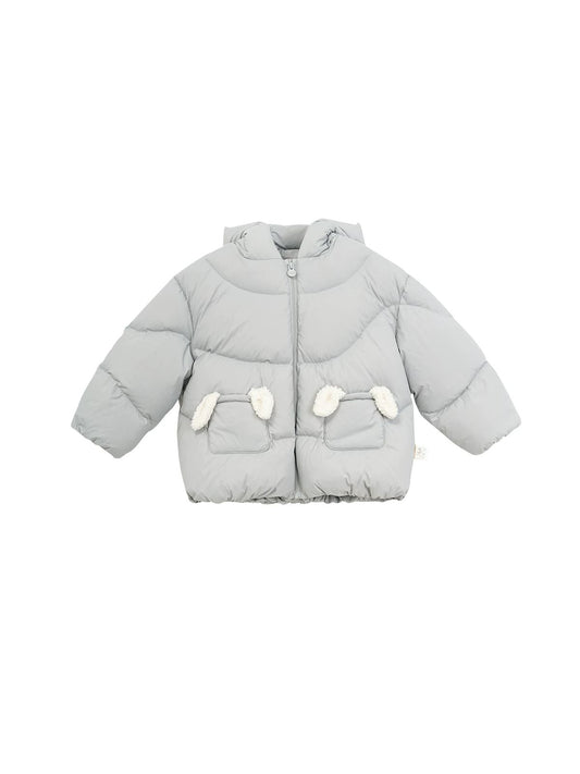 (Pre-Order) White Wheat Grey Bunny Jacket