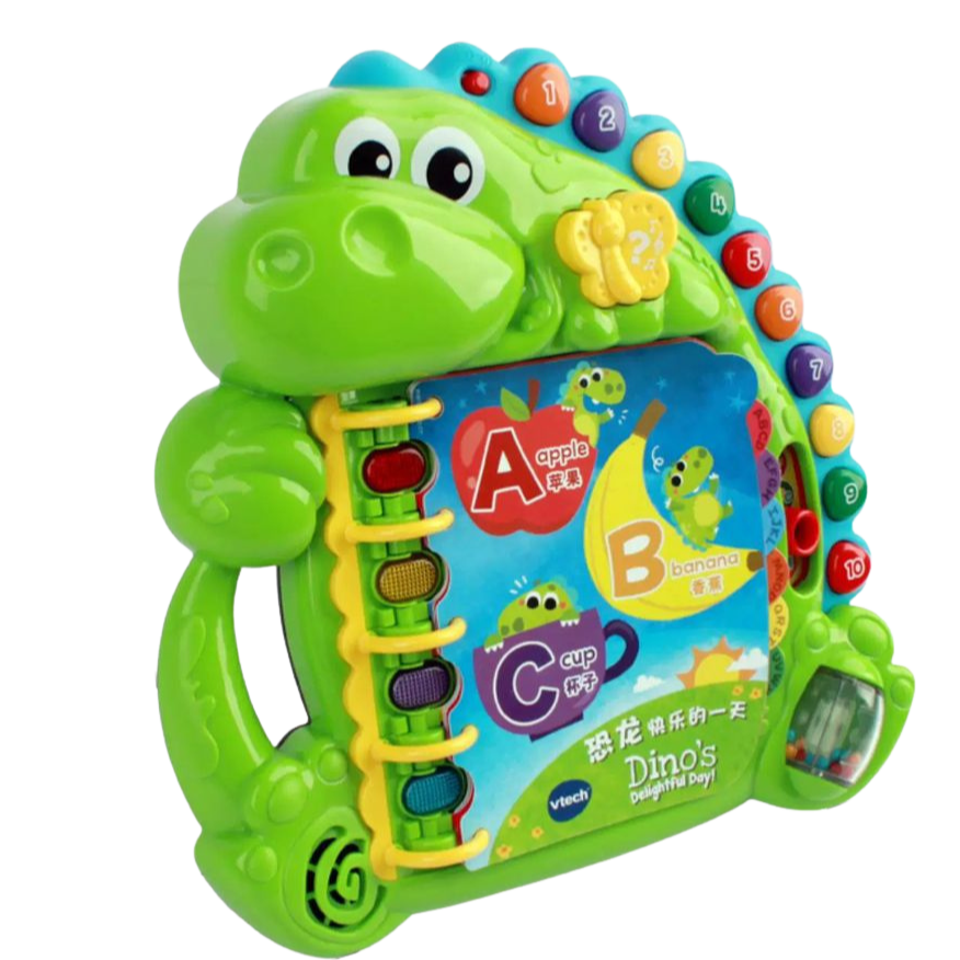 (Pre-Order) VTECH Dino’s Delightful Day Book Audio Book English/Mandarin