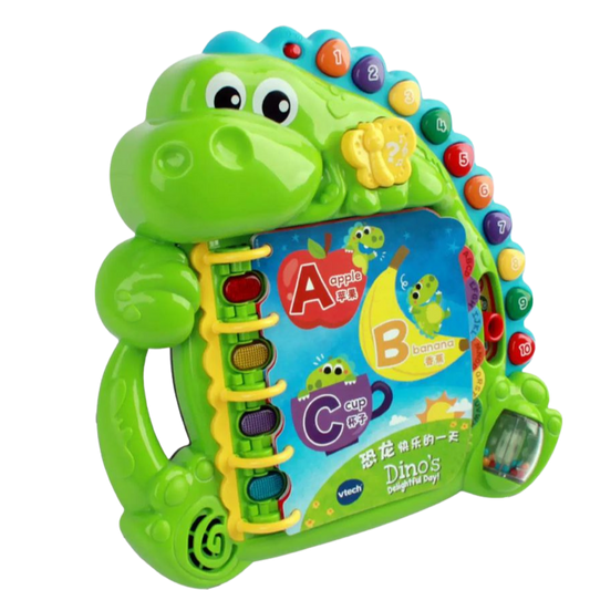 (Pre-Order) VTECH Dino’s Delightful Day Book Audio Book English/Mandarin