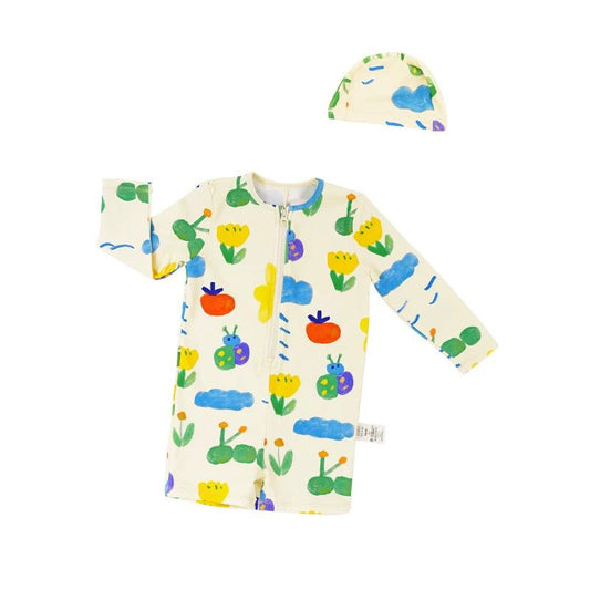 Rice & Sky Longsleeve Snail Swimsuit