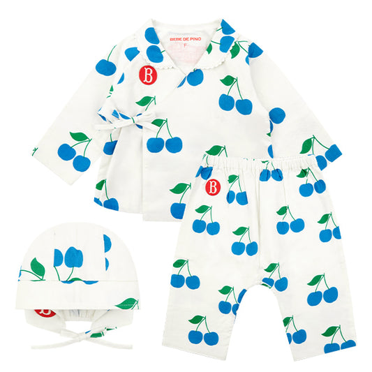 (Pre-Order) Bebedepino Newborn Cherry All-Over Set
