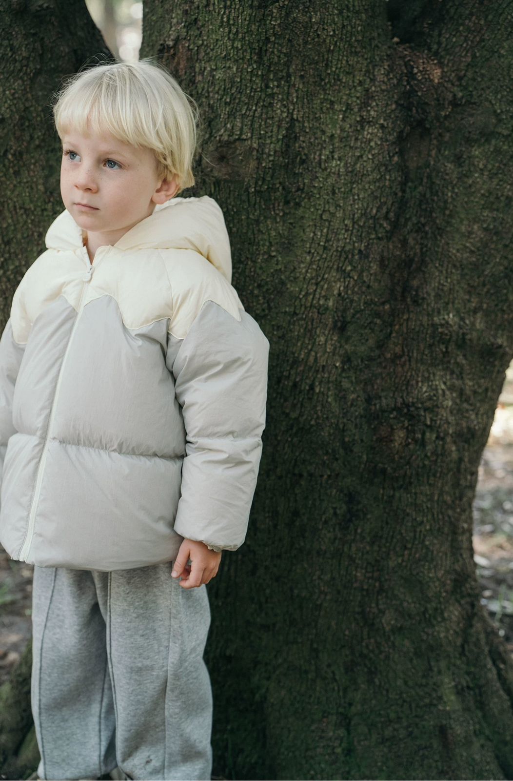(Pre-Order) White Wheat Puffer Jacket