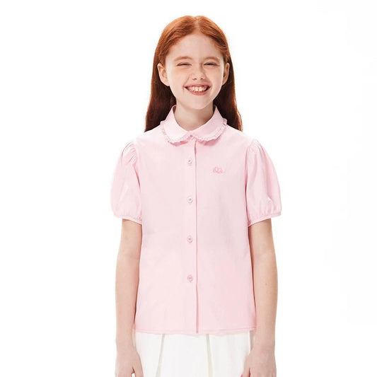 (Pre-Order) Elle Kids Short Sleeve Modern Peter Pan Collar Blouse