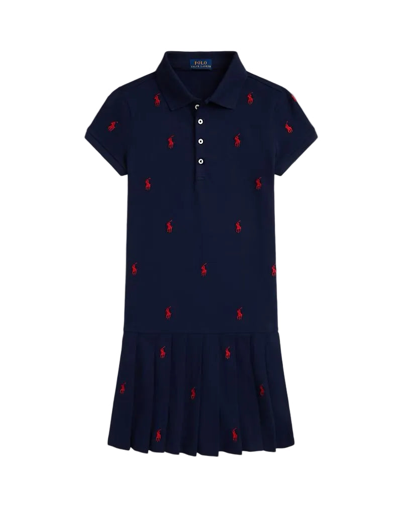 (Pre-Order) Ralph Lauren Polo Pony Stretch Mesh Polo Dress