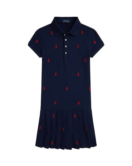 (Pre-Order) Ralph Lauren Polo Pony Stretch Mesh Polo Dress