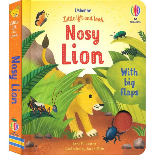 (Pre-Order) Usborne Little Lift and Look Nosy Lion