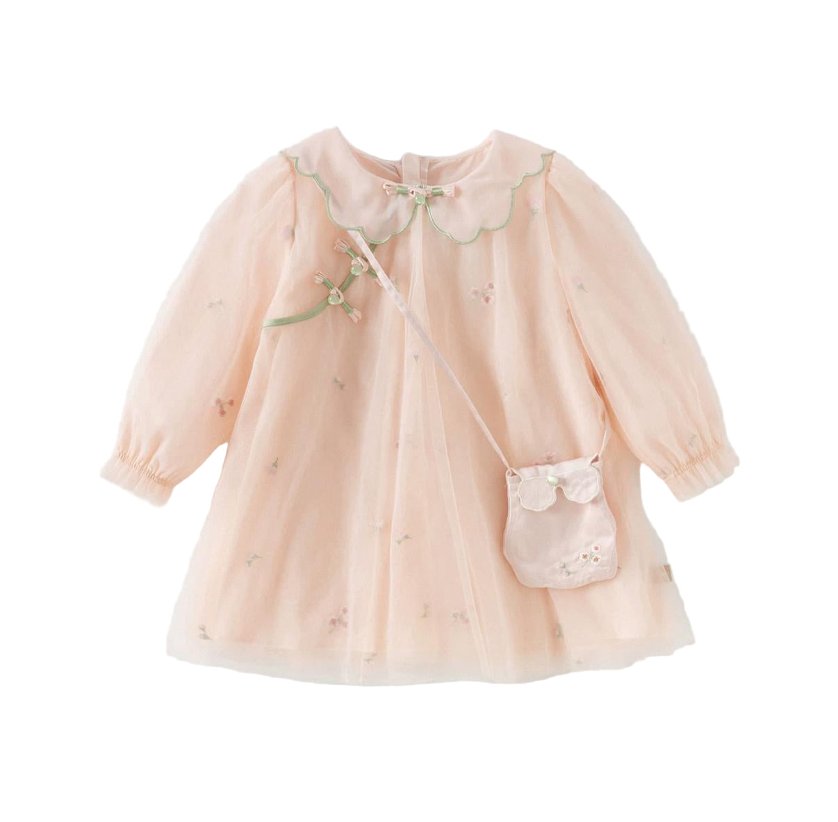 (Pre-Order) Dave & Bella girls traditional chinese dress mesh