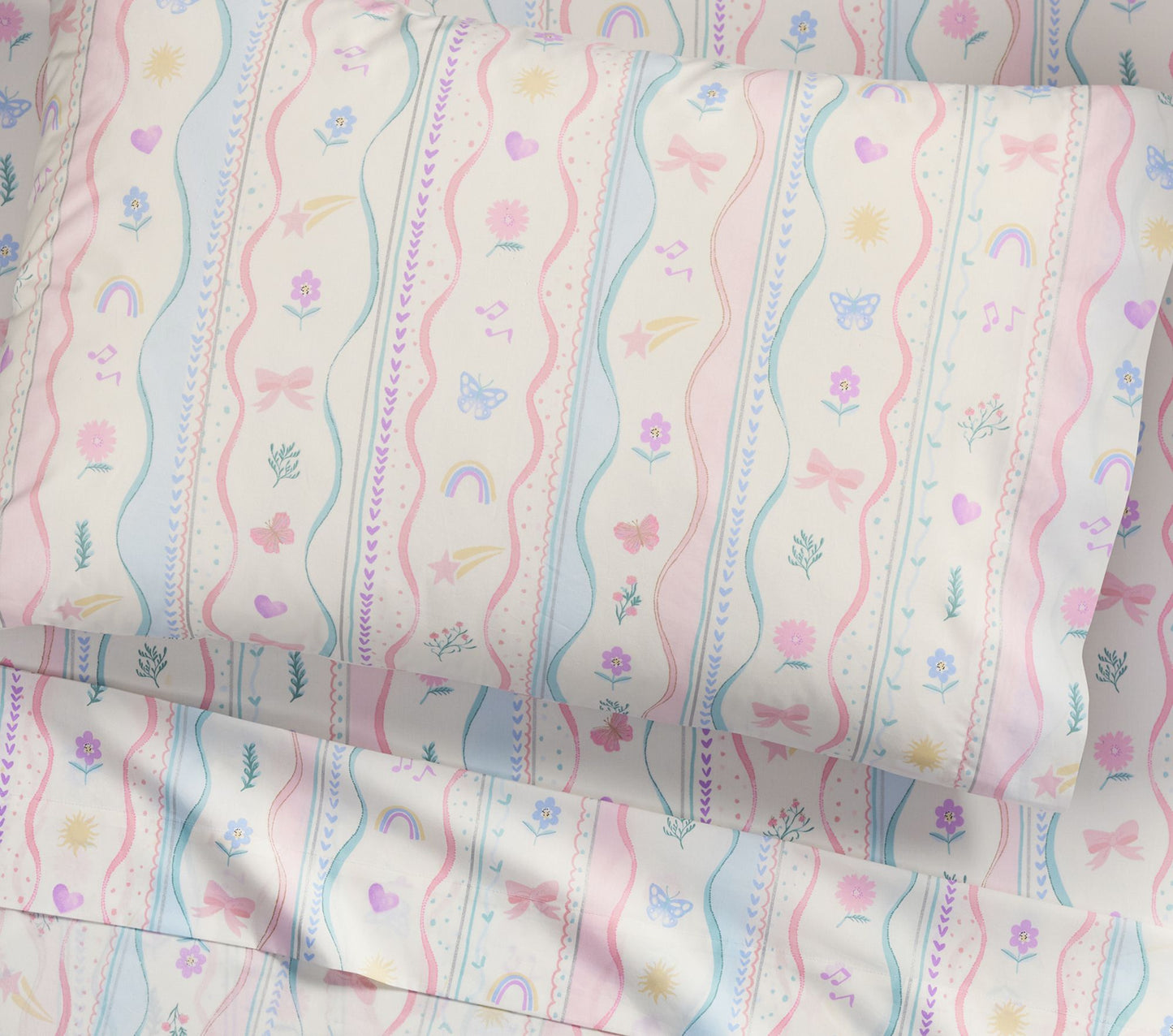 (Pre-Order) Pottery Barn Kids Gabrielle Stripe Organic Sheet Set