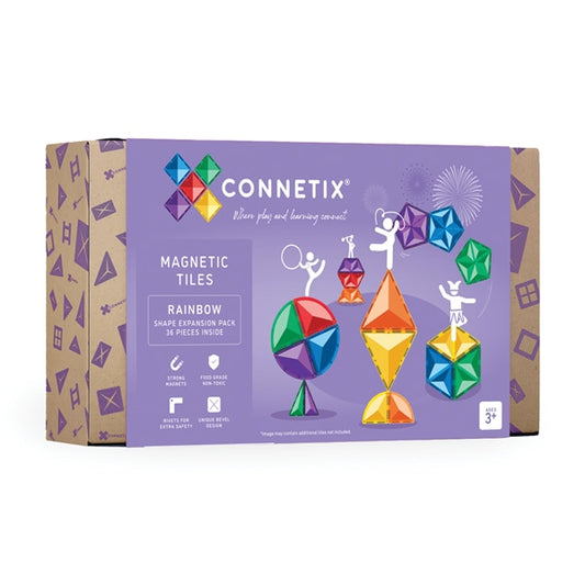 (PRE-ORDER) CONNETIX Rainbow Shape Expansion Pack 36 pc
