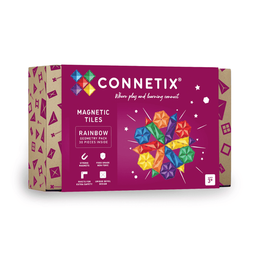 (PRE-ORDER) CONNETIX Rainbow Geometry Pack 30 pc