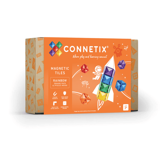 (PRE-ORDER) CONNETIX Rainbow Square Pack 42 pc
