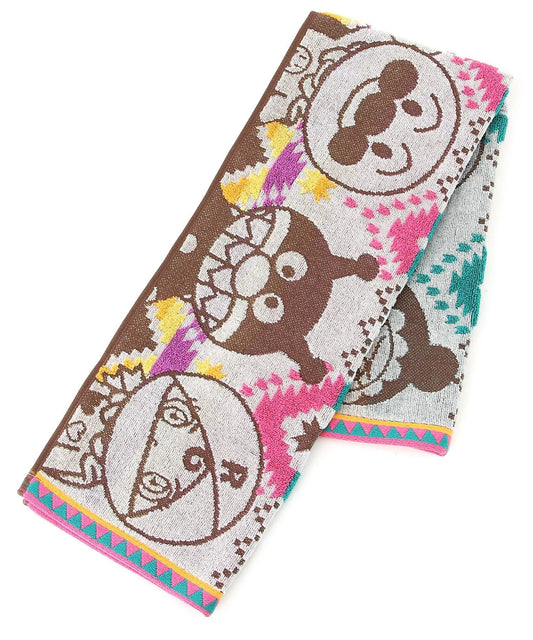 (Pre-Order) Anpanman Imabari Face Towel Native Pattern