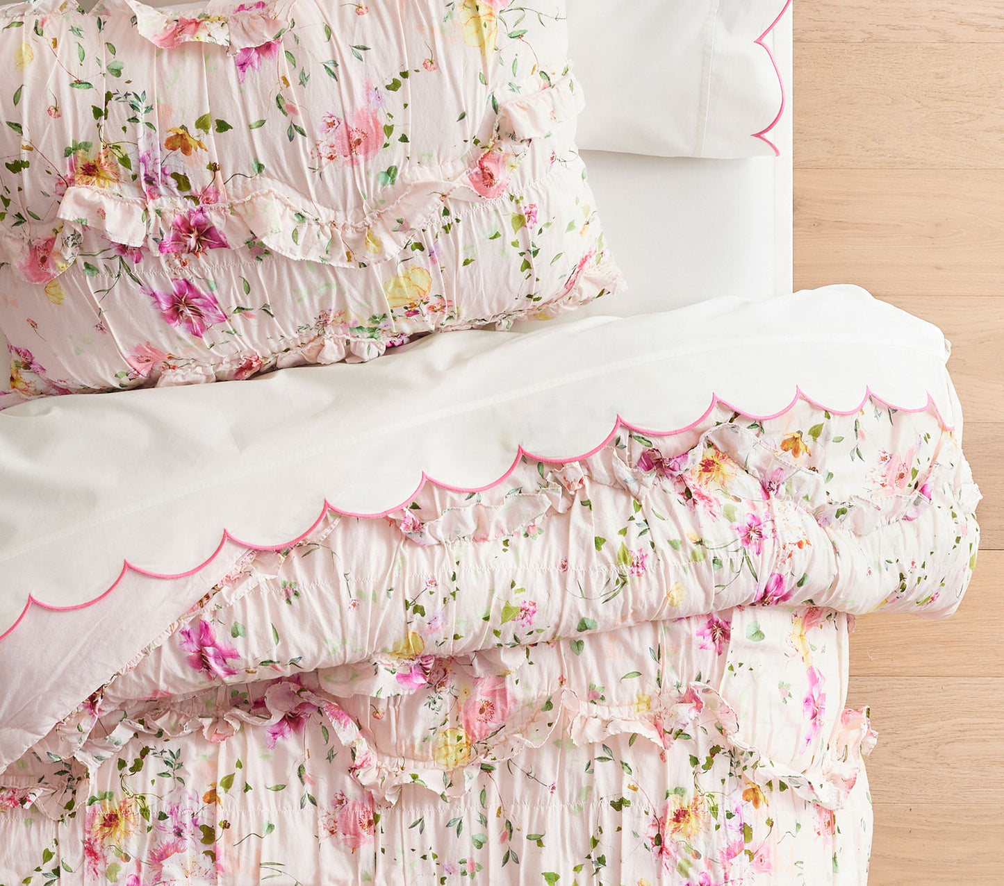 (Pre-Order) Pottery Barn Kids Monique Lhuillier Delphine Organic Sheet Set