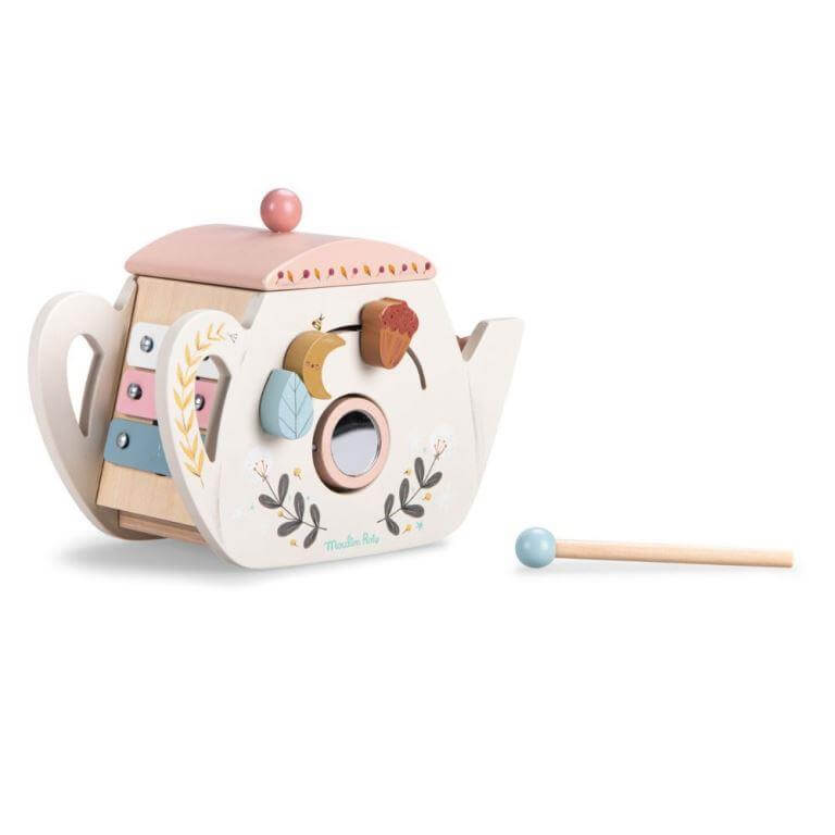 (Pre-Order) Moulin Roty Apres La Pluie Wooden Activity Teapot
