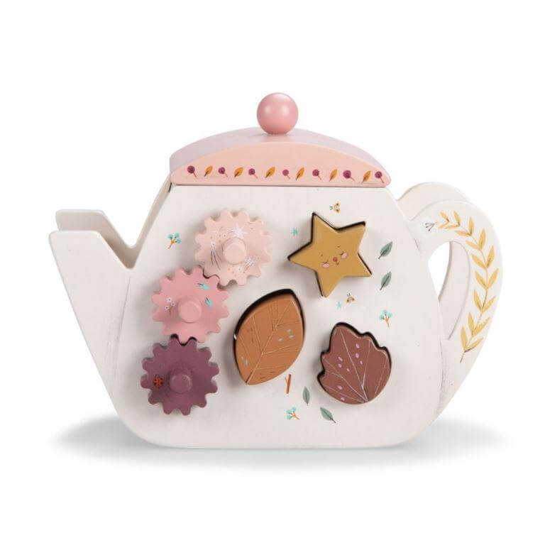(Pre-Order) Moulin Roty Apres La Pluie Wooden Activity Teapot