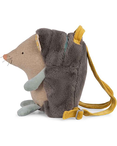 (Pre-Order) Moulin Roty Soft Backpack Hedgehog - Brown
