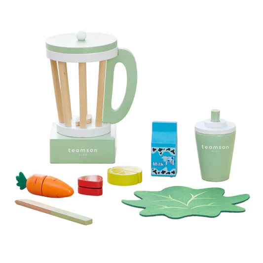 (PRE-ORDER)Teamson Kids Little Chef Frankfurt Wooden Blender Play Kitchen Accessories