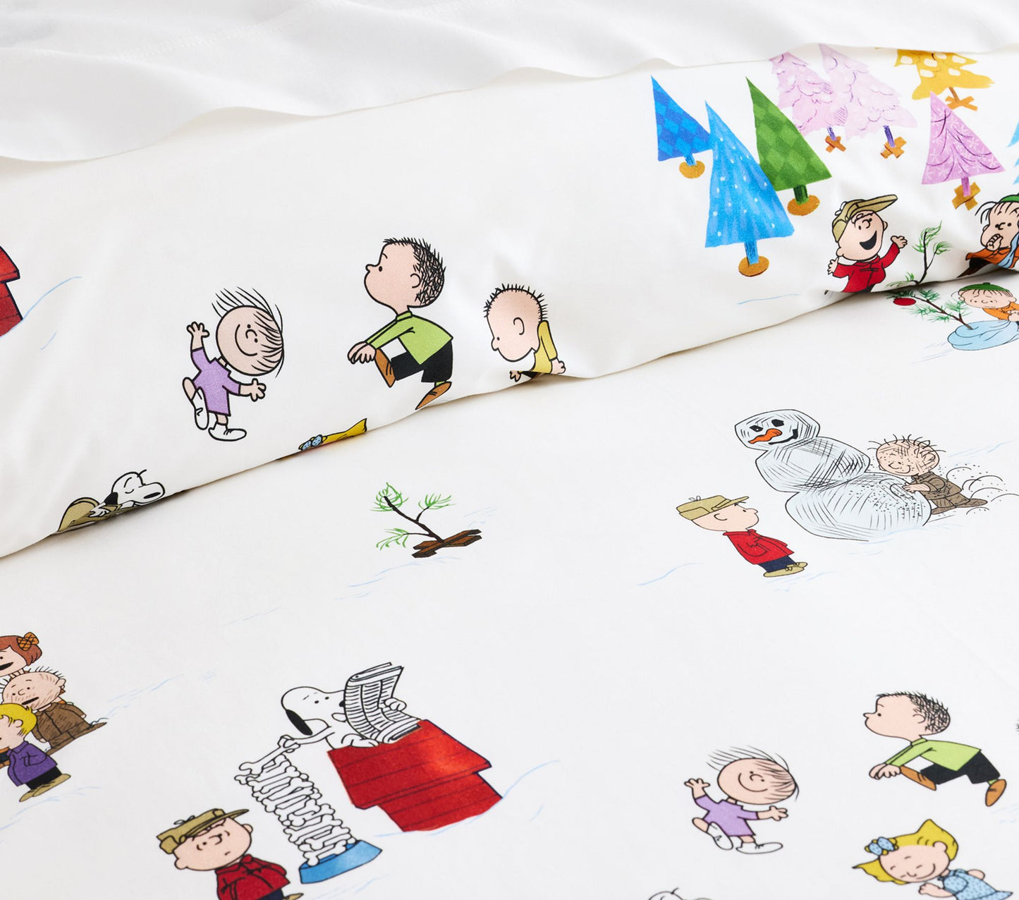 (Pre-Order) Pottery Barn Kids Peanuts Charlie Brown Holiday Organic Duvet Cover & Shams