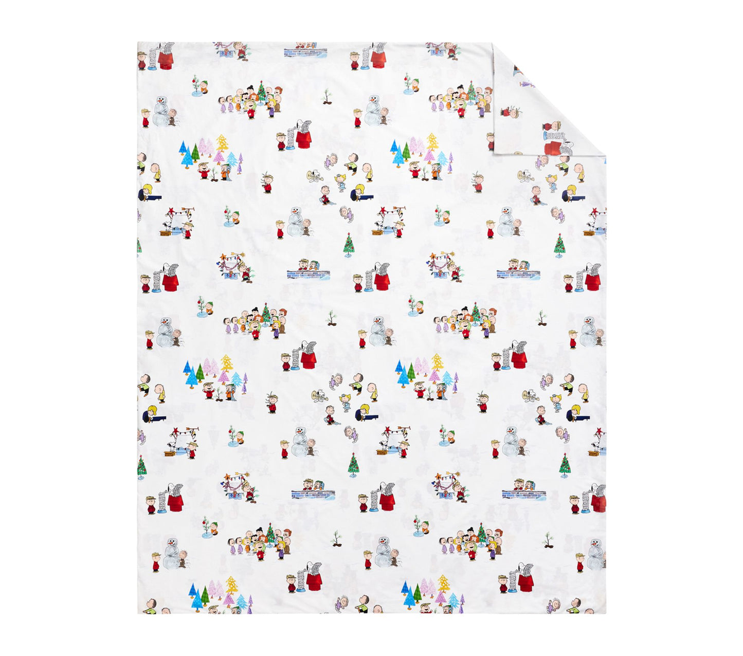 (Pre-Order) Pottery Barn Kids Peanuts Charlie Brown Holiday Organic Duvet Cover & Shams