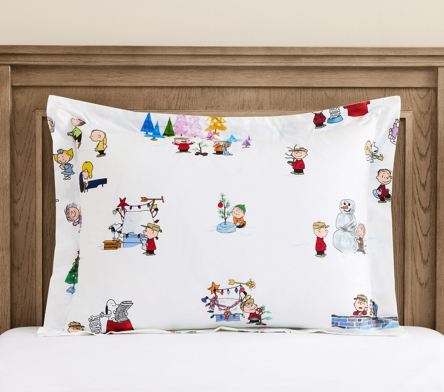 (Pre-Order) Pottery Barn Kids Peanuts Charlie Brown Holiday Organic Duvet Cover & Shams