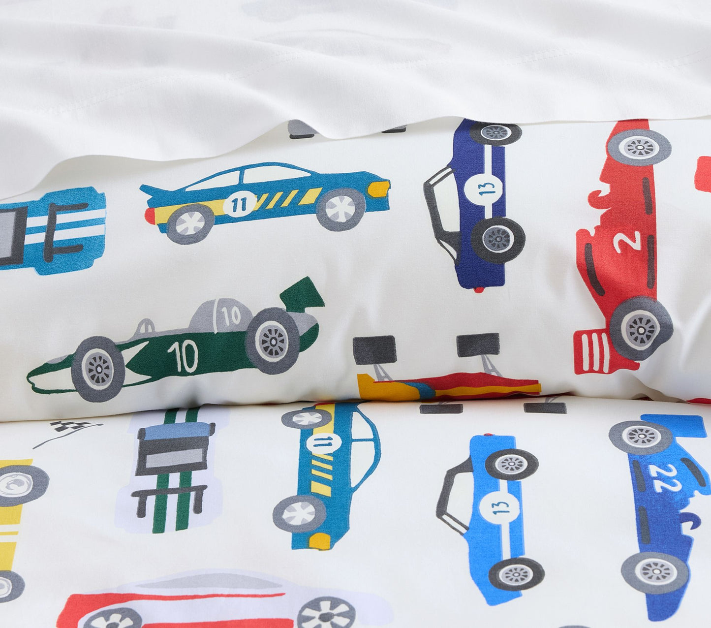 (Pre-Order) Pottery Barn Kids Remy Race Car Glow-in-the-Dark Duvet Cover & Shams